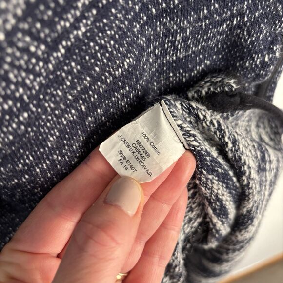 Madewell Style B1407 Marled Blue Short Sleeve Sweatshirt Dress Pockets Size S - Picture 7 of 7